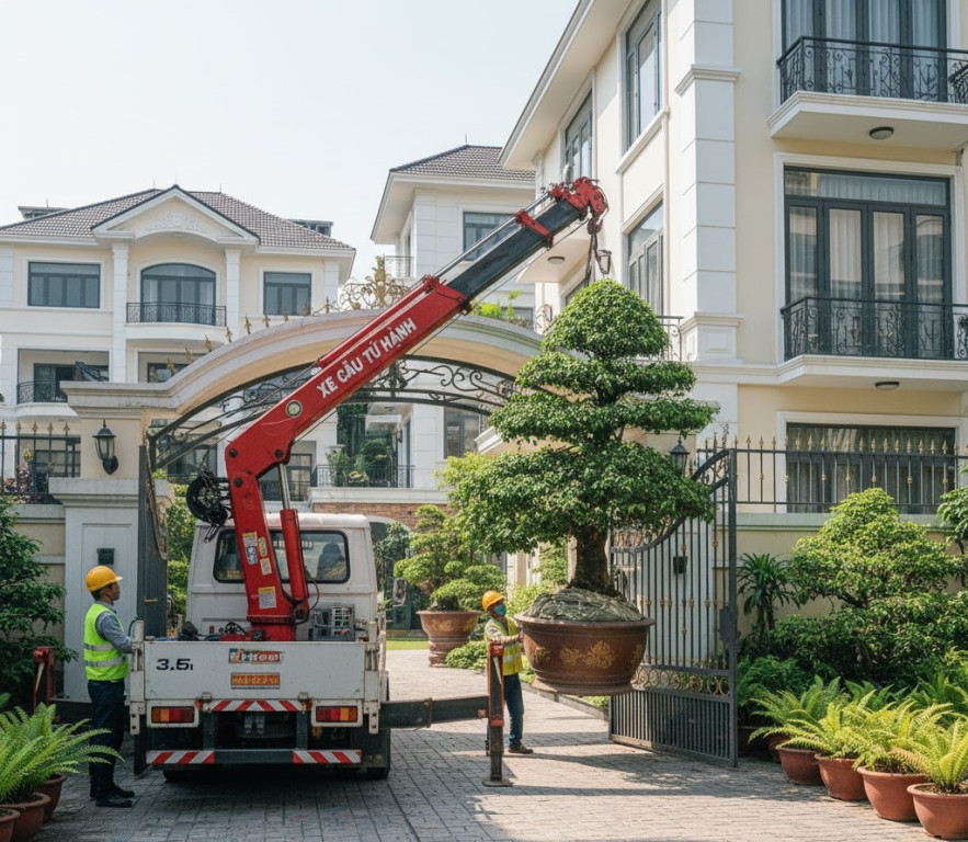 Dịch Vụ Thuê Xe Cẩu Nhỏ