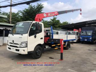 Xe Cẩu Hino XZU720 Gắn Cẩu Unic V370, 5 Khúc