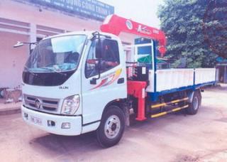 xe tải Thaco ollin 700B gắn cẩu Unic 375